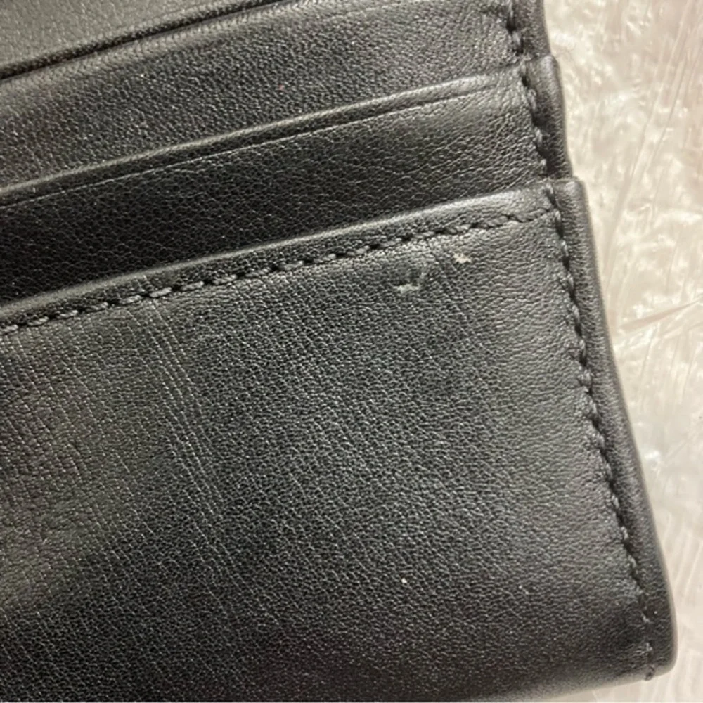 Coach black leather legacy wallet